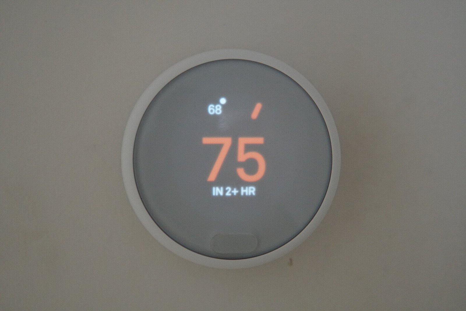 Smart thermostat integrated with home electrical automation system for efficient temperature control and energy savings.
