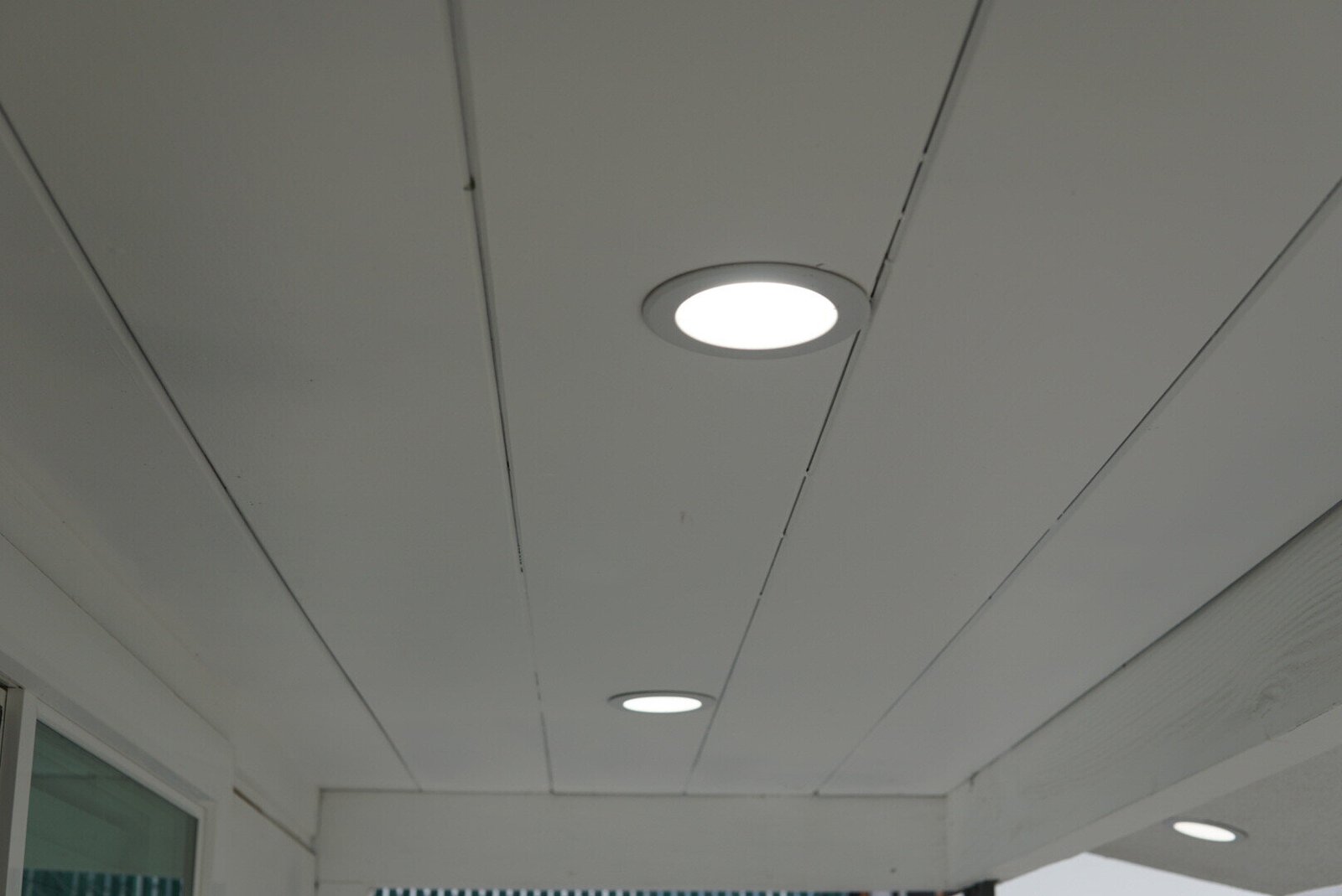 Outdoor recessed lighting installation by LAPro Electrical, enhancing exterior spaces.